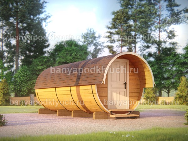Баня бочка 4,8 на 2,3 м
